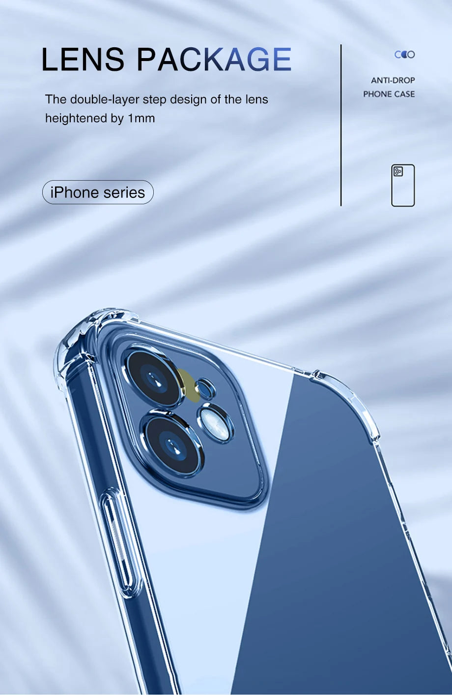 Thick Shockproof Silicone Clear IPhone Case