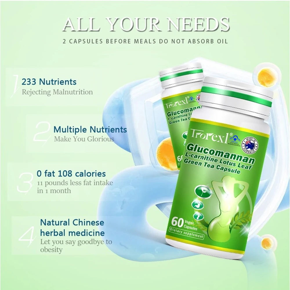 Trorexl Weight Loss Capsules - L-Carnitine & Green Tea