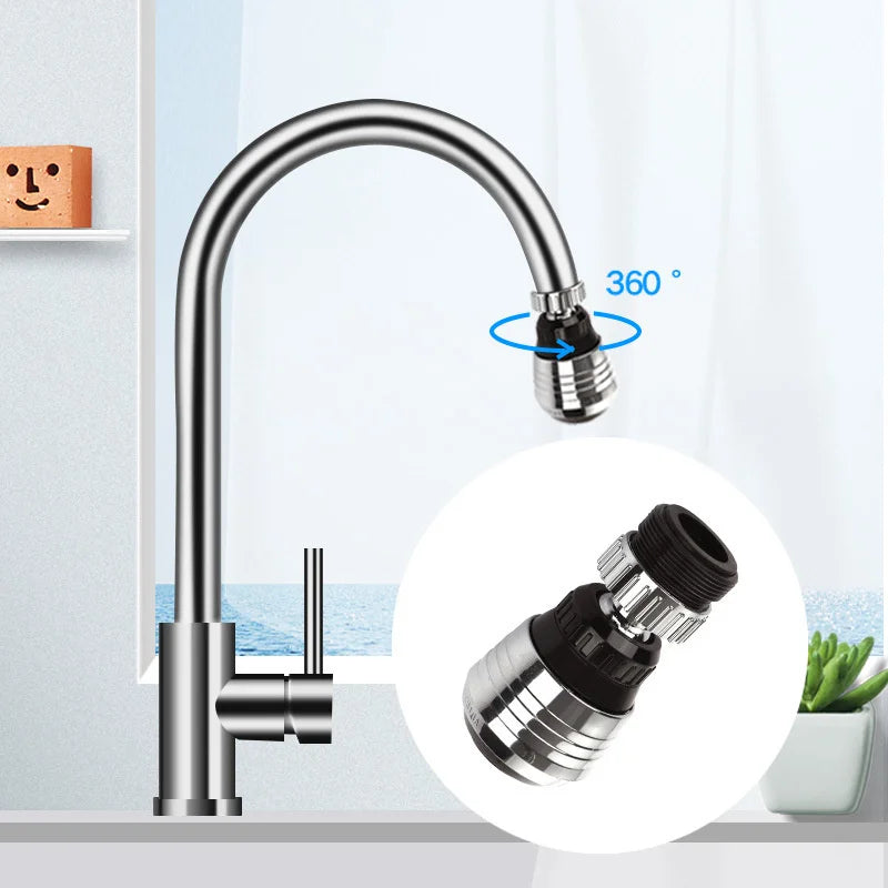 360 Degree Adjustment Faucet Extension Tube Water Saving Nozzle Filter Kitchen Water Tap Water Saving