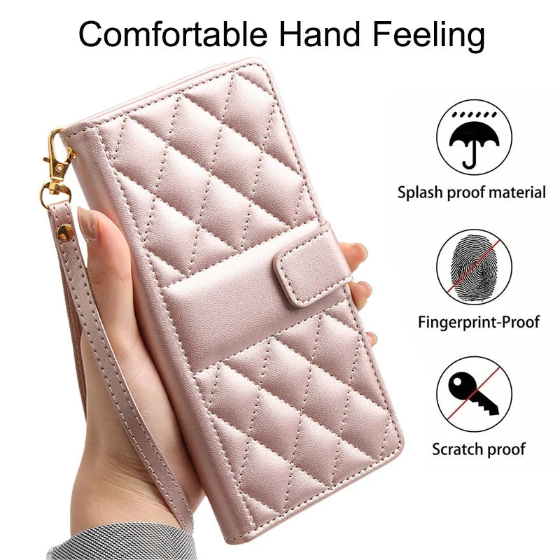 Luxury Leather Wallet Case for Samsung Galaxy (Various Models)
