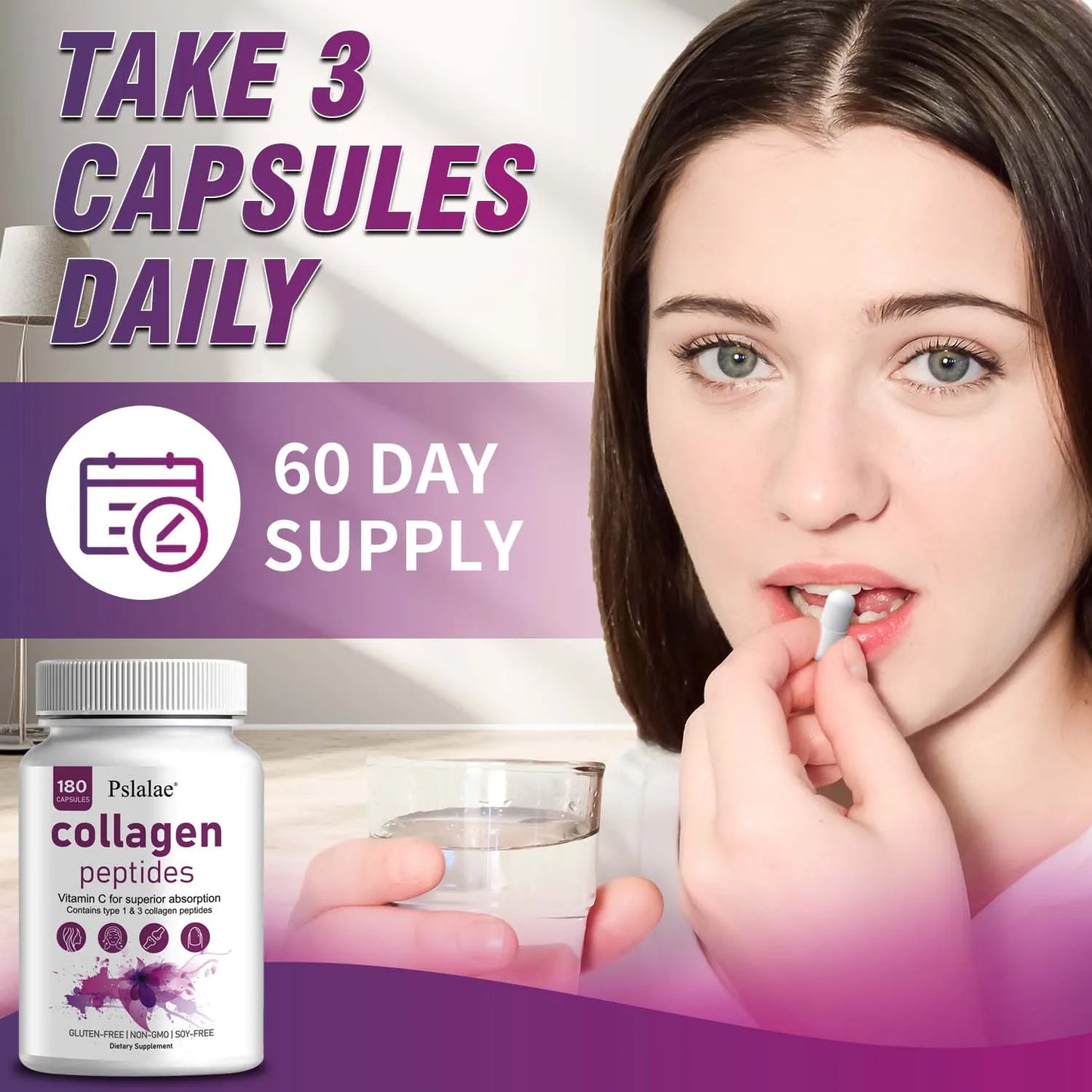Super Collagen Peptides + Vitamin C - Hair, Skin & Nail Support