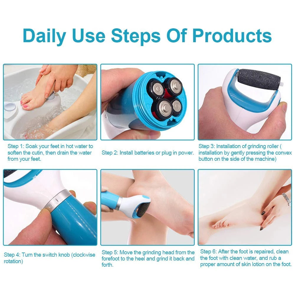 Electric Foot Grinder Foot Care Pedicure Device Callus Remove Artifact