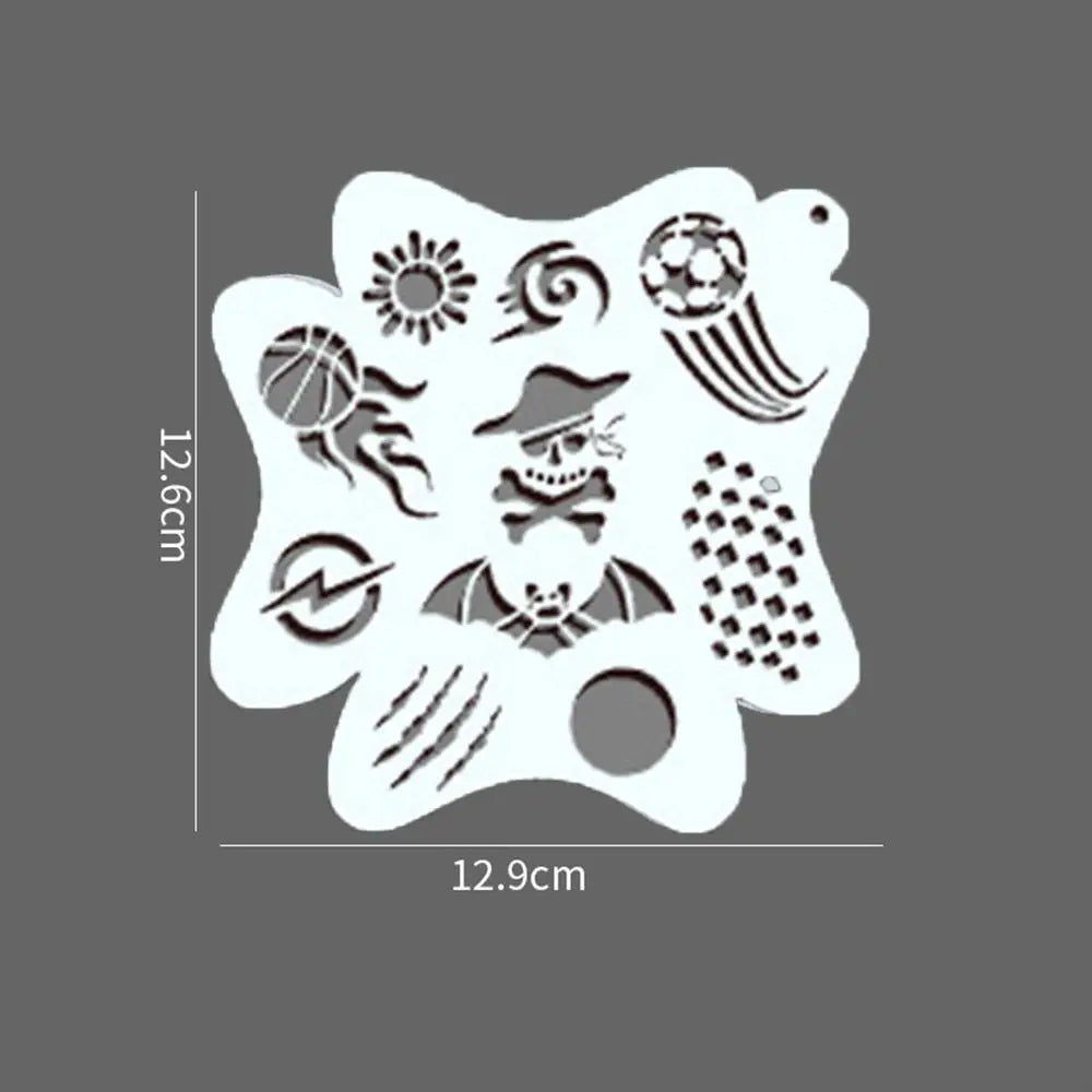 Face Paint Stencils Professional Body Art Paint Stencils Reusable for Adults Kids Easily Use Templates for Parties