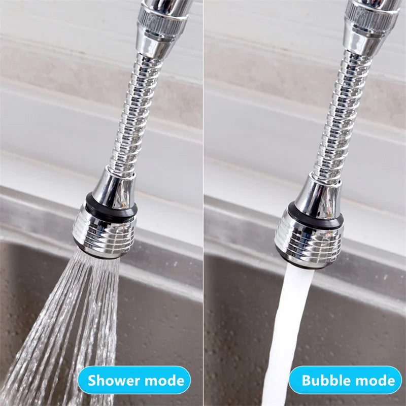 360 Degree Adjustment Faucet Extension Tube Water Saving Nozzle Filter Kitchen Water Tap Water Saving