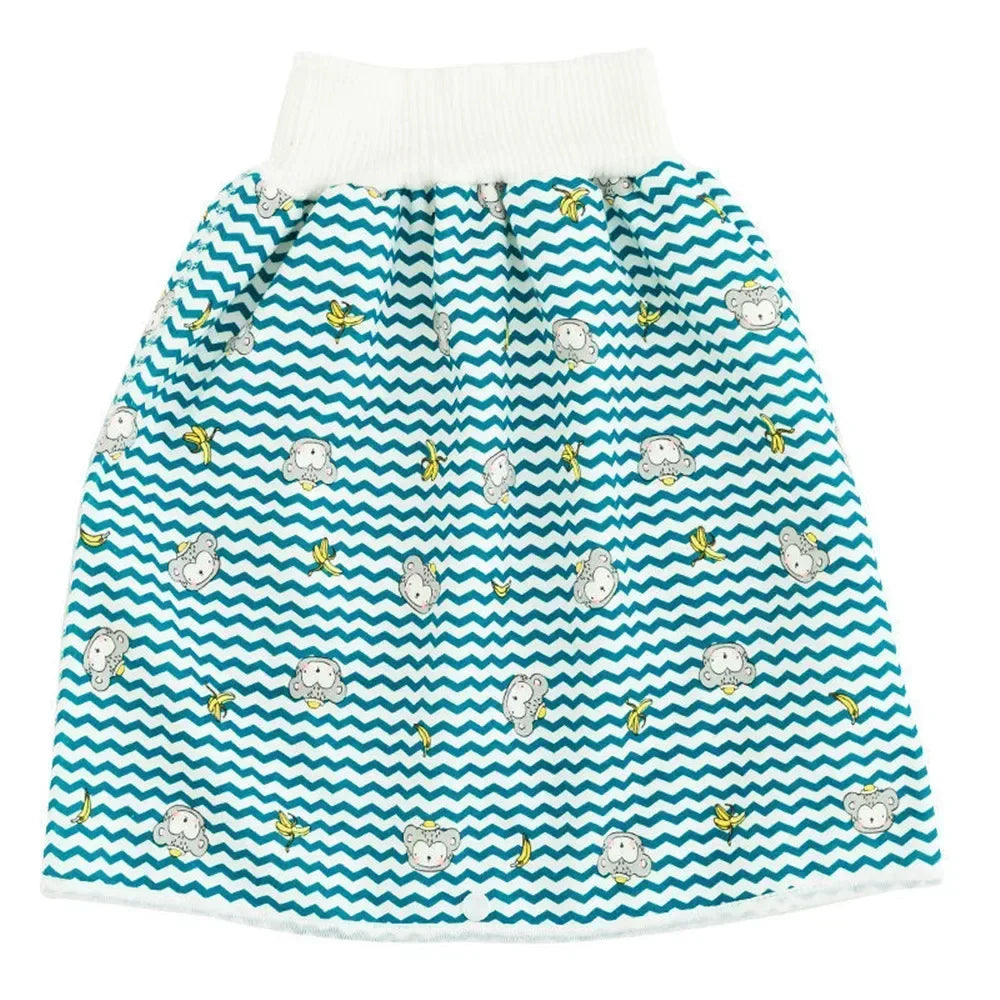 Waterproof Baby Diaper Pants Skirt for Potty Training Unisex Comfy Sleepwear for Boys And Girls 3-15kg Age Range
