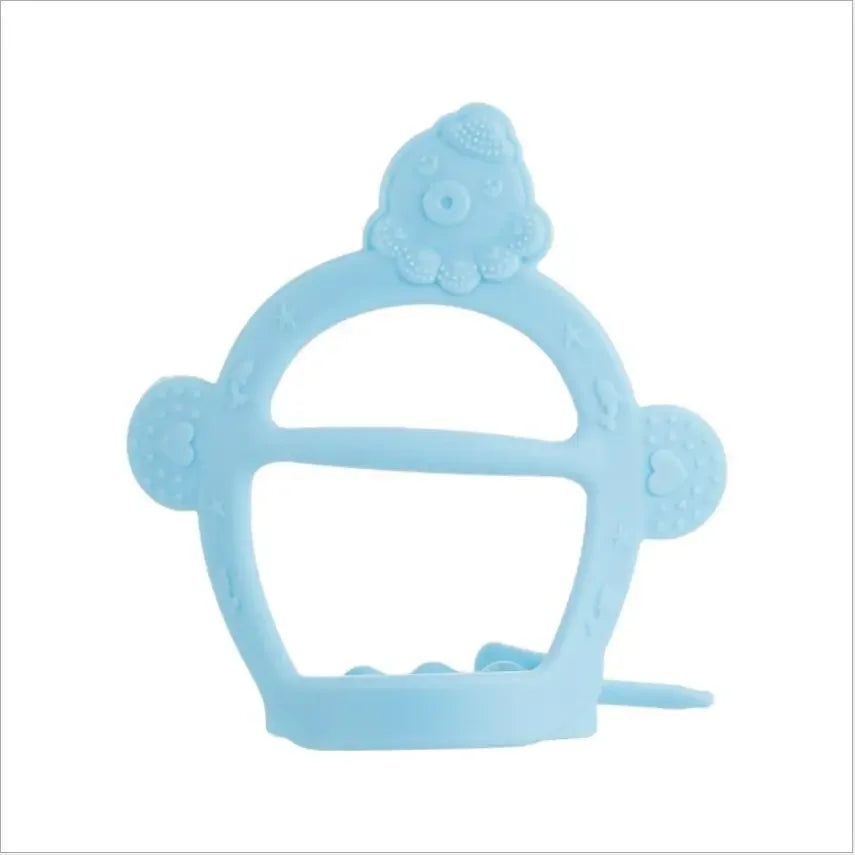 Baby Food Grade Silicone PP Training Nipple with Pig Handle – Pacifier Feeder for Milk & Fresh Fruit Nibbler