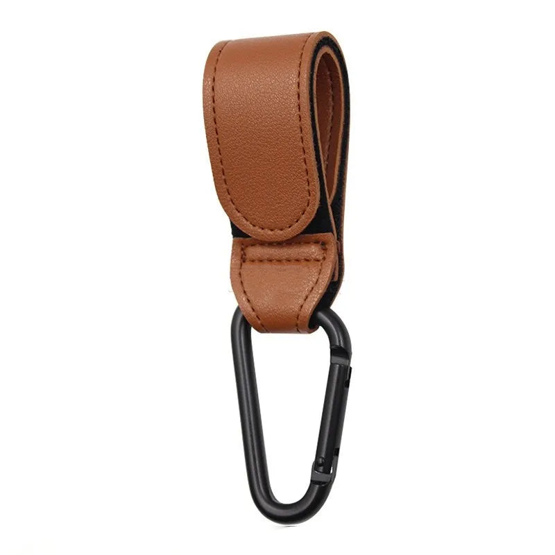 PU Leather Baby Bag Stroller Hook 360 Degree Rotatable Pram Cart Organizer Accessory for Strollers And Carts