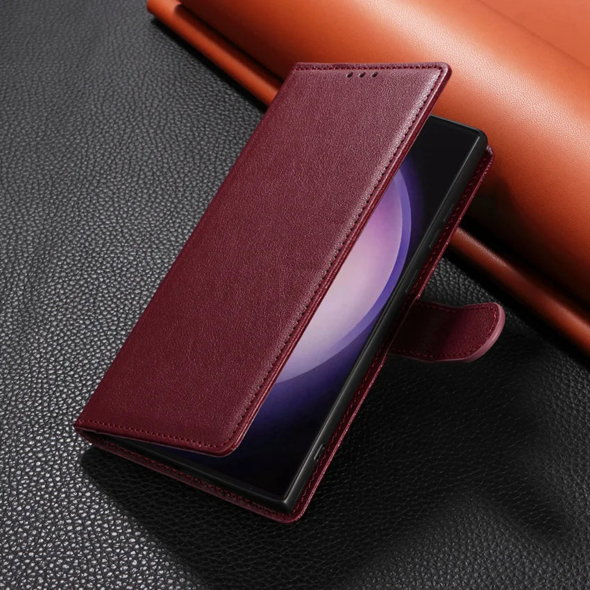 Leather Flip Wallet Case for Samsung Galaxy (Various Models)
