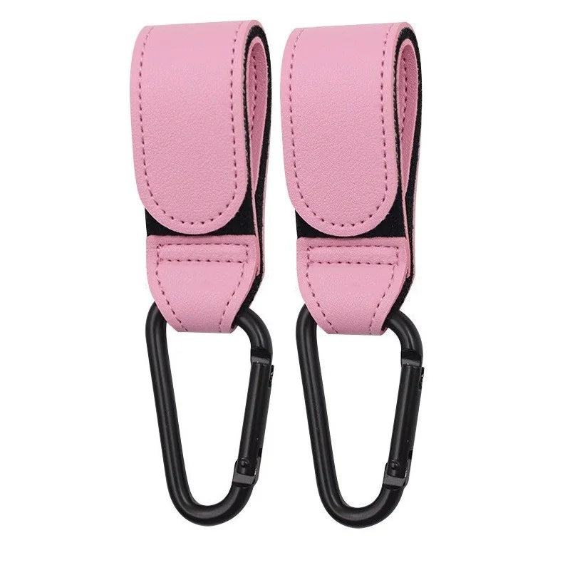 PU Leather Baby Bag Stroller Hook 360 Degree Rotatable Pram Cart Organizer Accessory for Strollers And Carts
