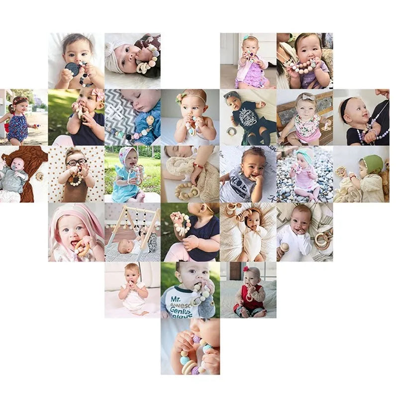 Food Grade Silicone Baby Teethers Animal Shape Teething Toys 0-12 Months Grinding Stick Pacifier Accessories BPA Free