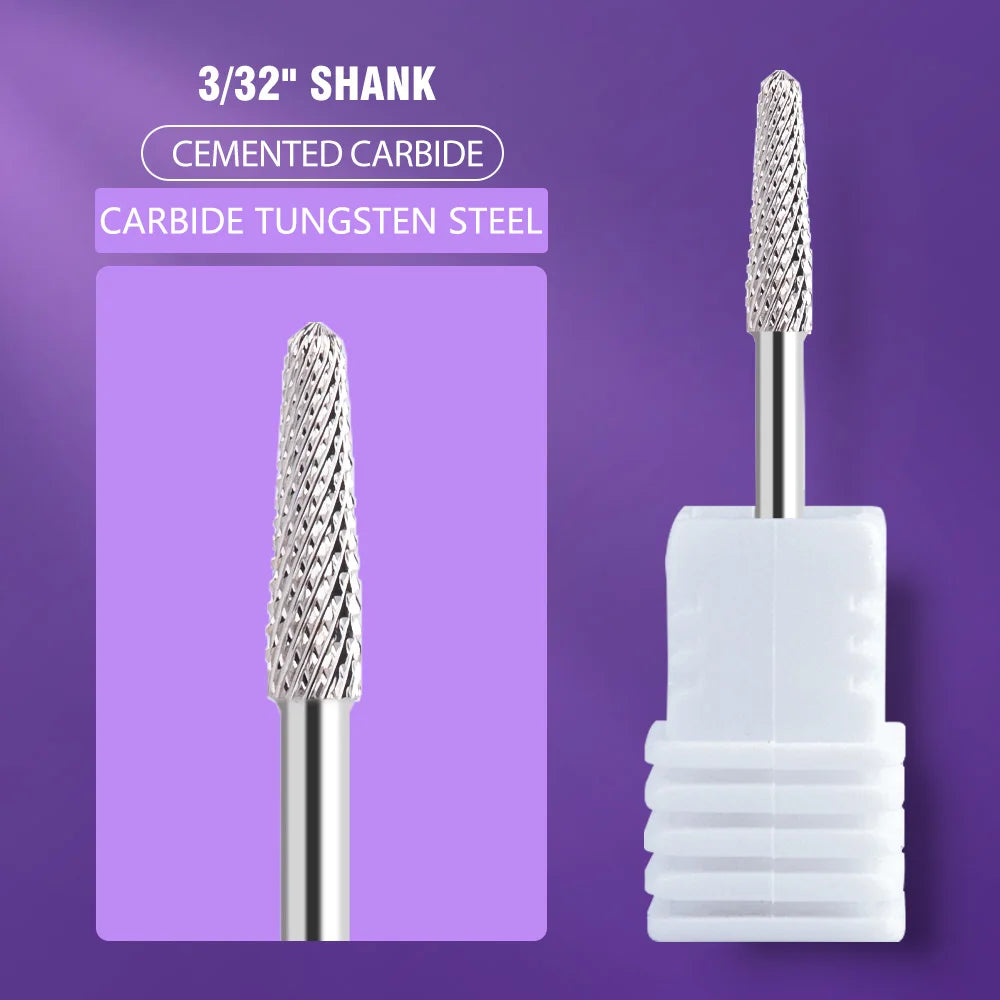 Ceramic Tungsten Carbide Nail Drill Bit for Electric Drill Machine (Manicure & Pedicure Tool)
