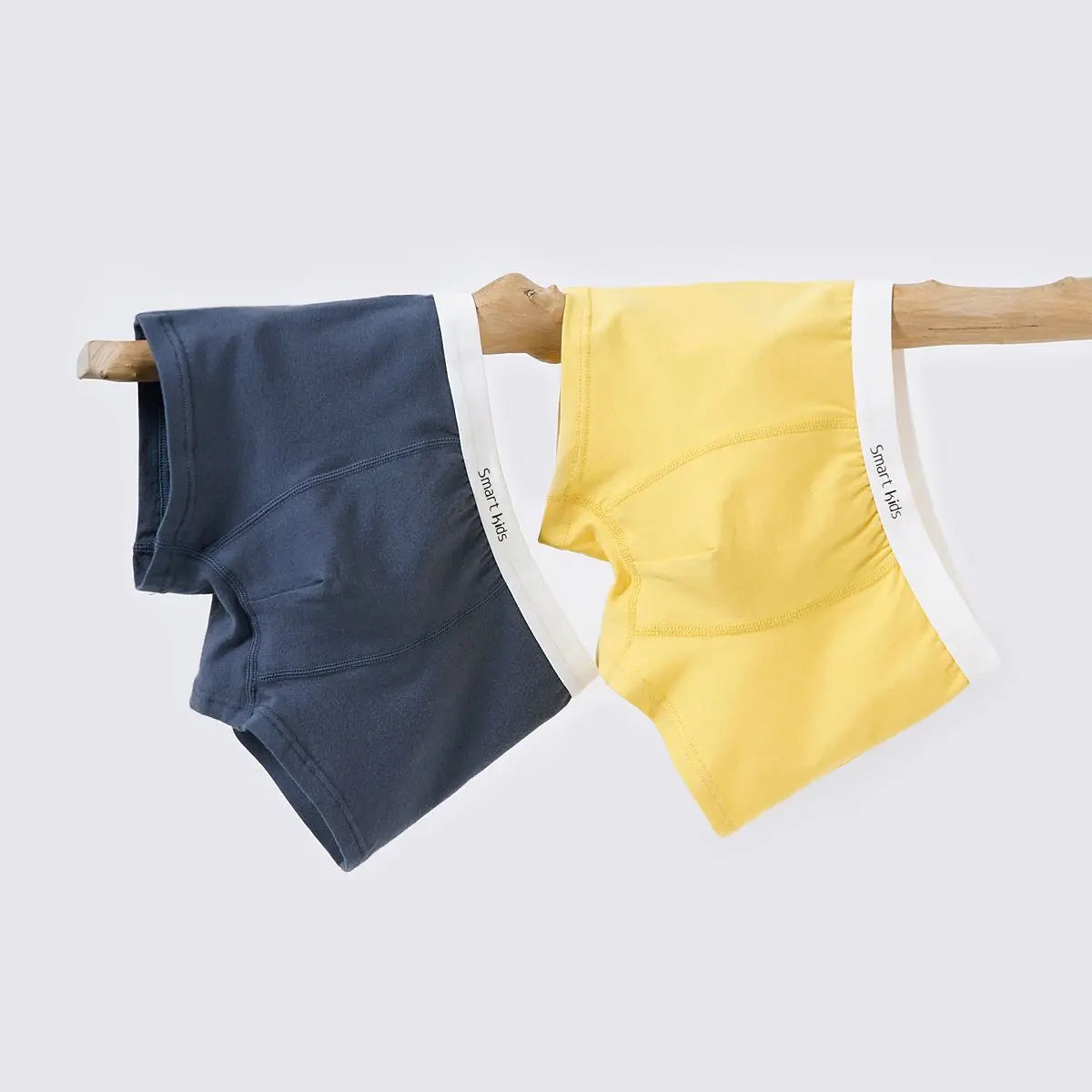 5-Pack Boys Cotton Boxer Shorts Children's Underwear Teenagers Comfortable Fit Solid Color Daily Wear