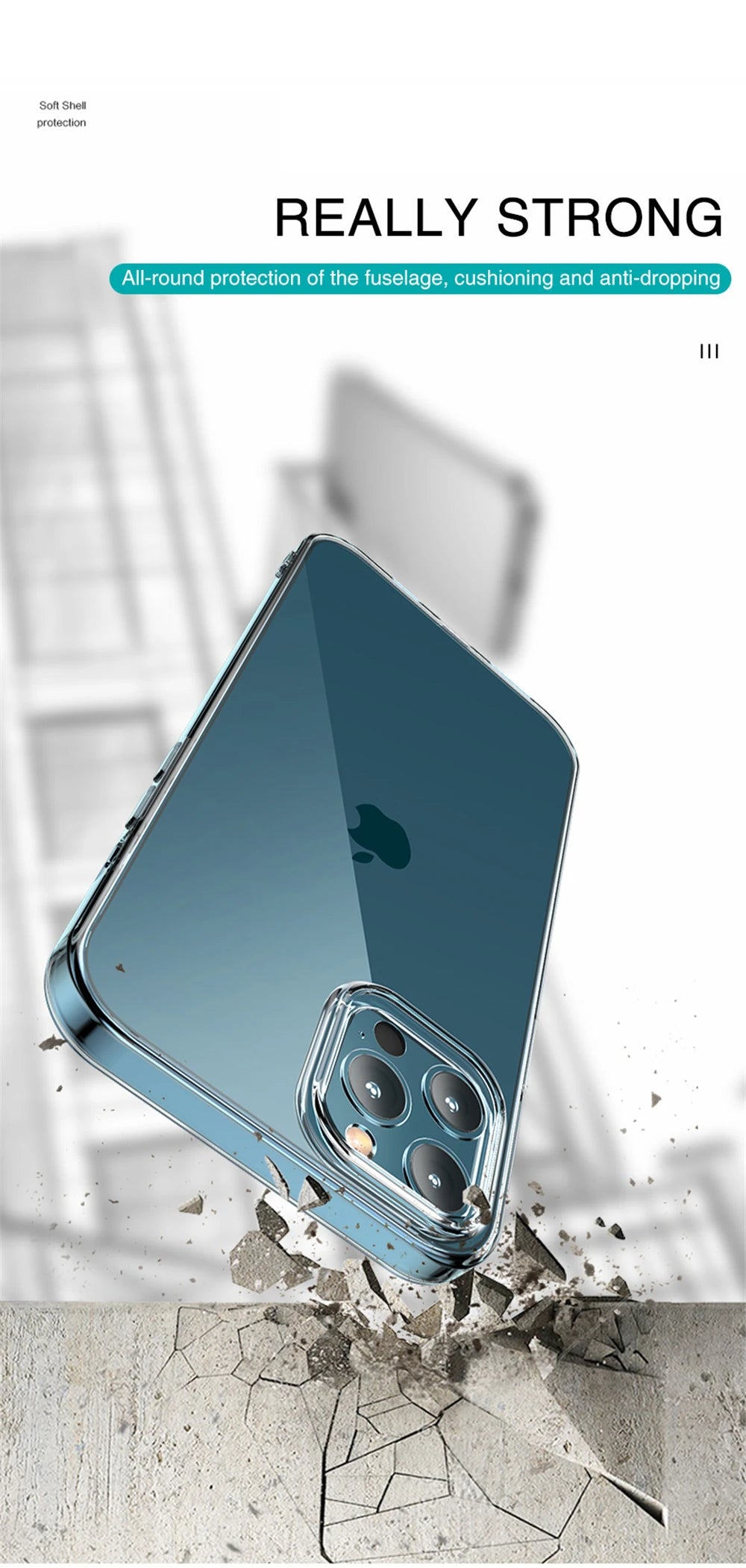 Ultra Thin Clear Phone Case For iPhone 11 12 13 14 15 16 Pro X XR Silicone Transparent Cover