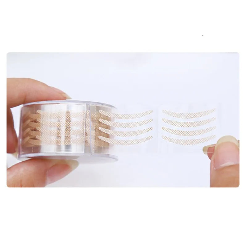 600 Pcs Eye Lift Strips Double Eyelid Tape Clear Gray Eyelid Stripe Big Eyes Invisible Double Fold Eyelid Sticker