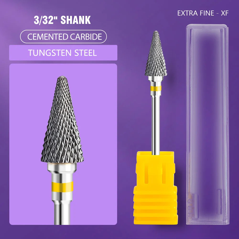 Ceramic Tungsten Carbide Nail Drill Bit for Electric Drill Machine (Manicure & Pedicure Tool)