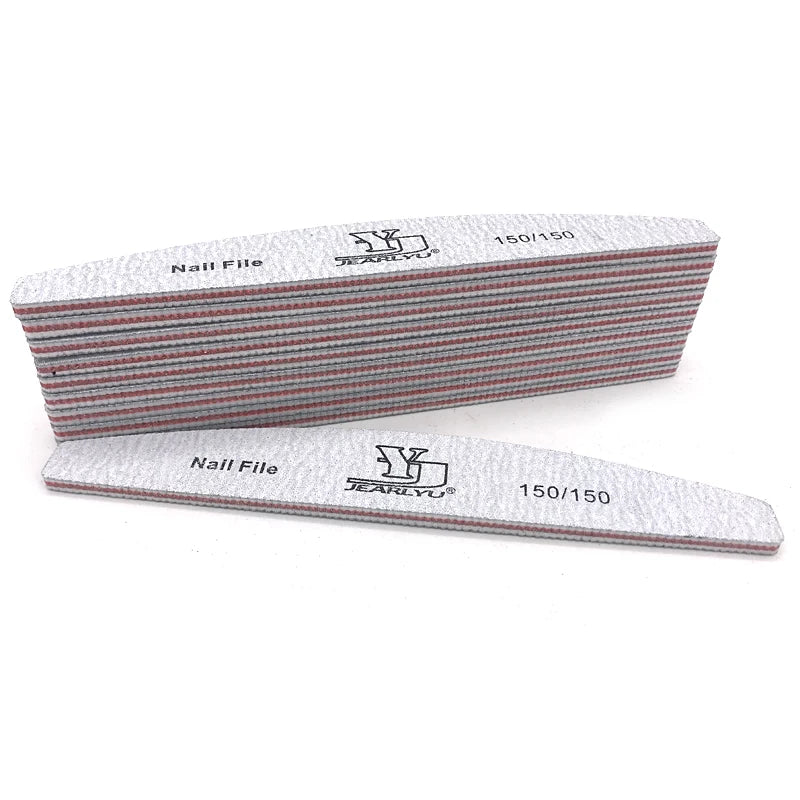 5Pcs/Lot Nail File Set - Mix Color Limas with 80/100/150/180/240 Grit for Manicure & Pedicure