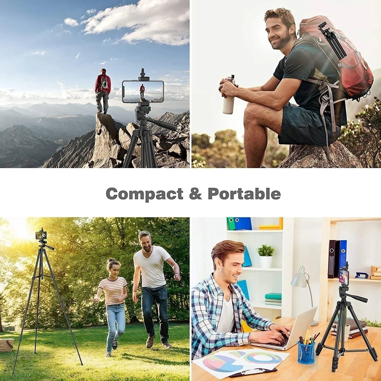Phone Tripod For Video Recording Phone Tripod Stand with Bluetooth Remote Universal Camera Phone Photography Stand For SLRCamera