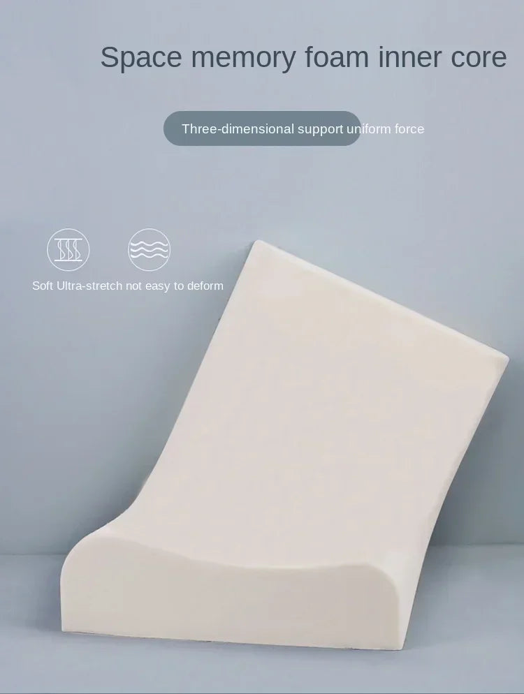 Long Memory Foam Bedding Pillow for Neck Protection, Slow Rebound Shaped Maternity Pillow, Orthopedic Support for Sleeping