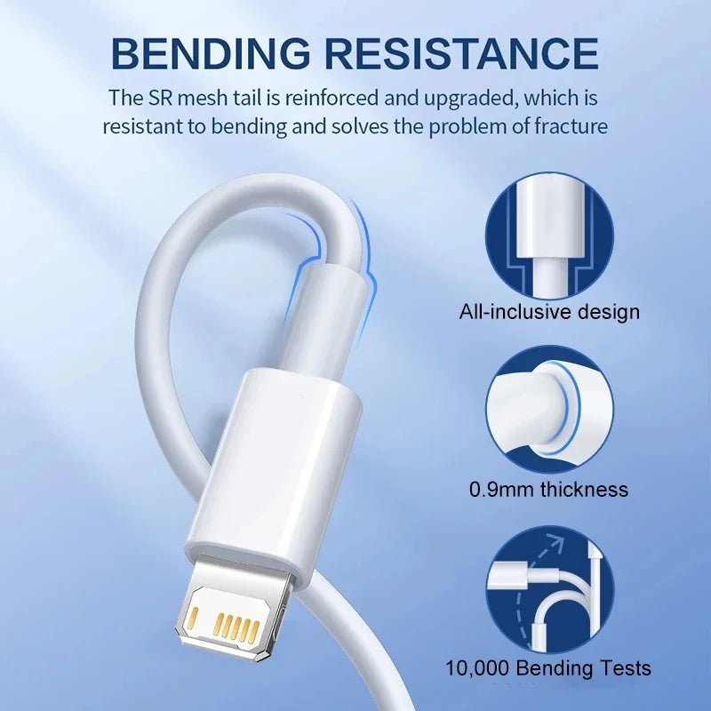 Charging Cable for iPhone 14/13/12/11 Pro Max 1-5 Pcs