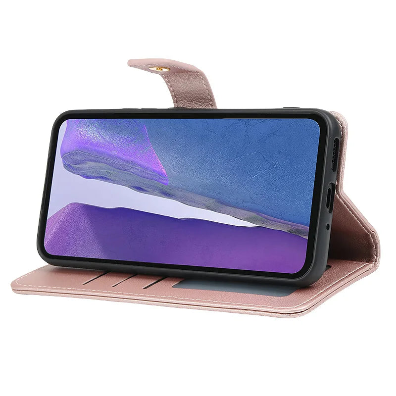 Luxury Leather Wallet Case for Samsung Galaxy (Various Models)