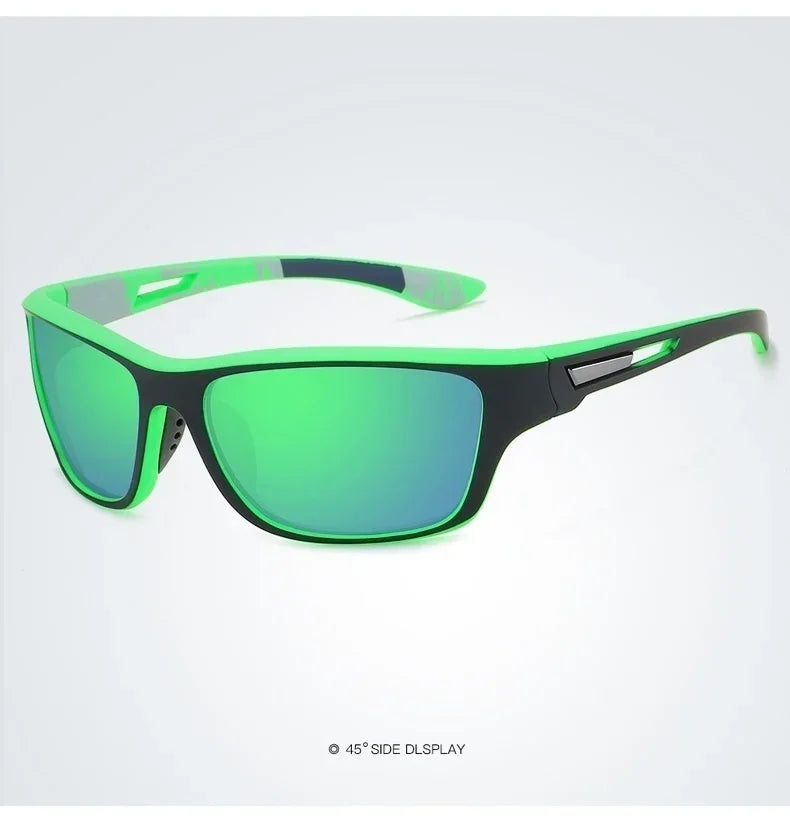 Luxury Polarized Sport Sunglasses with Chain – UV400 Protection