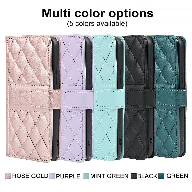 Luxury Leather Wallet Case for Samsung Galaxy (Various Models)