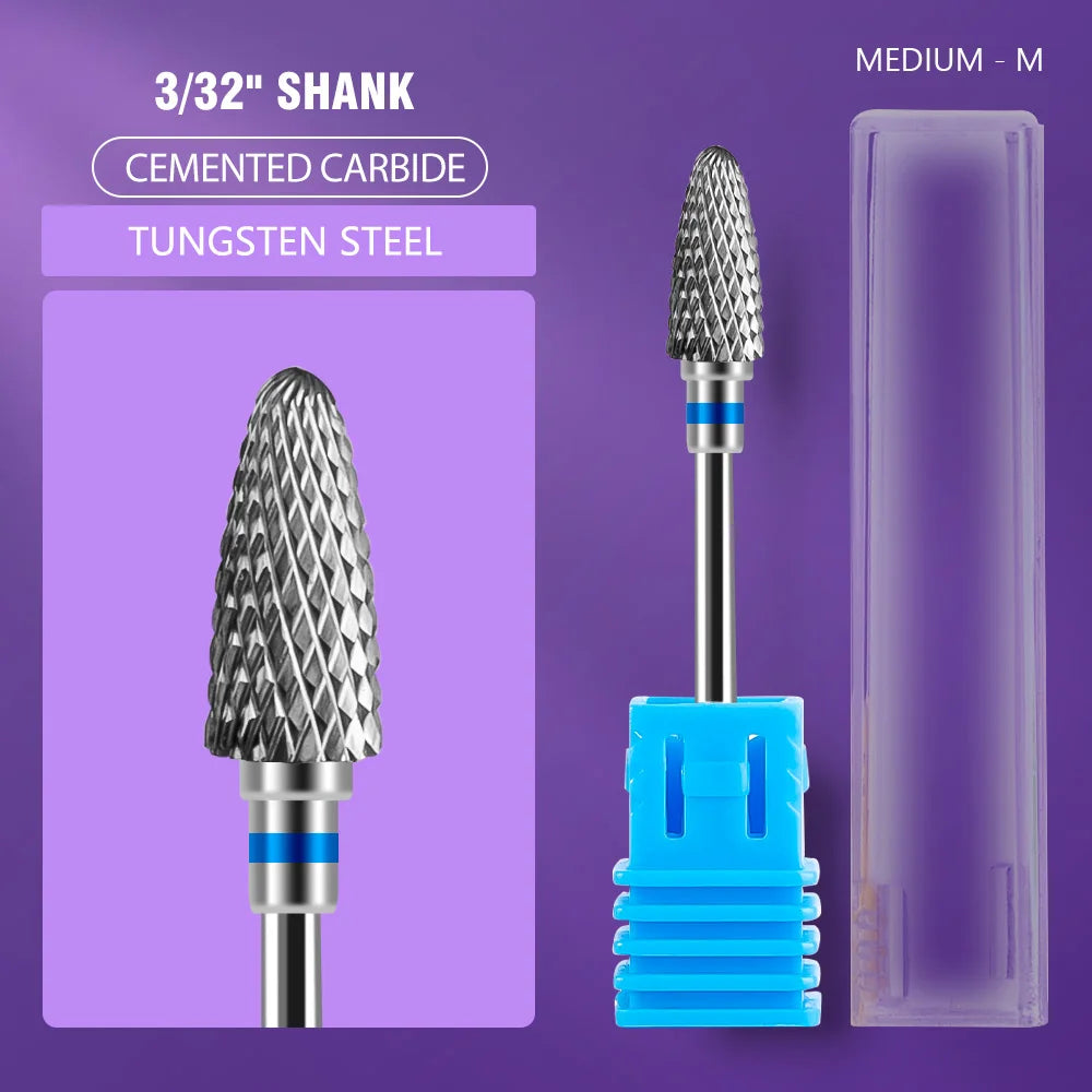Ceramic Tungsten Carbide Nail Drill Bit for Electric Drill Machine (Manicure & Pedicure Tool)