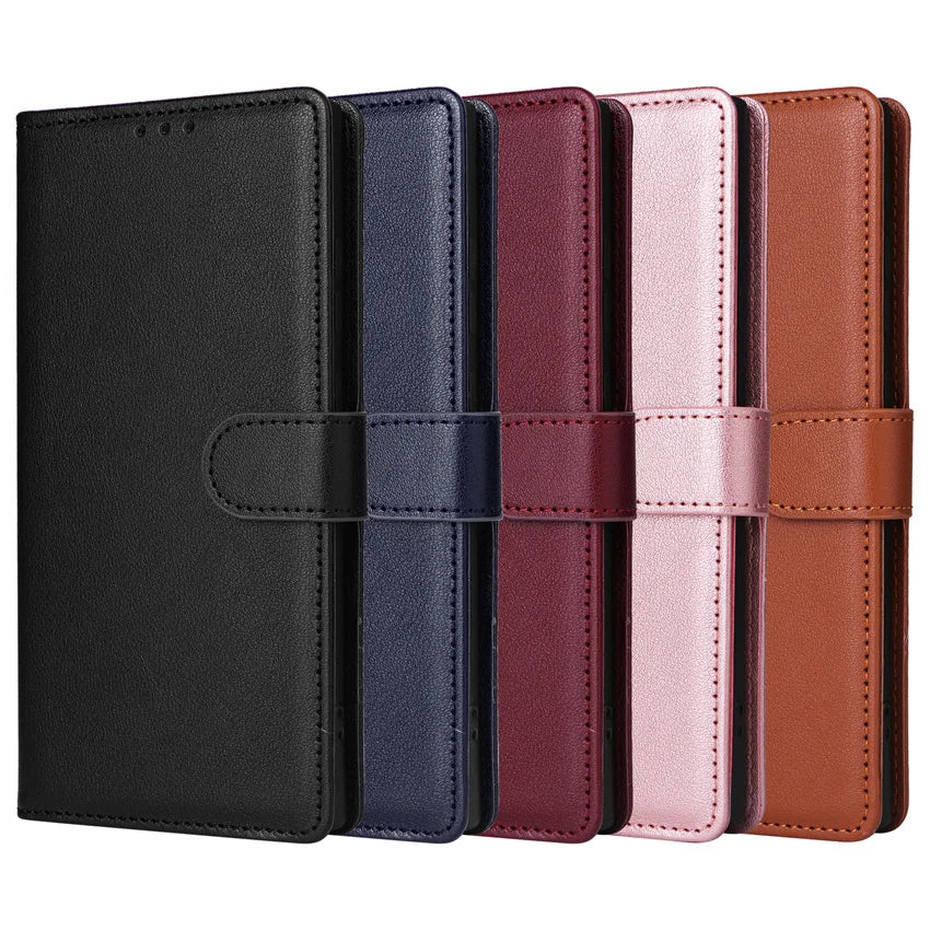 Leather Flip Wallet Case for Samsung Galaxy (Various Models)