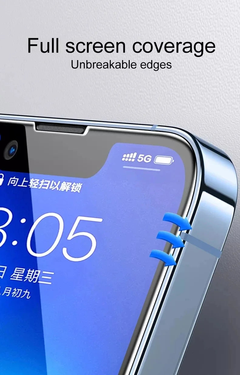 4PCS 9D Protective Tempered Glass Screen Protector
