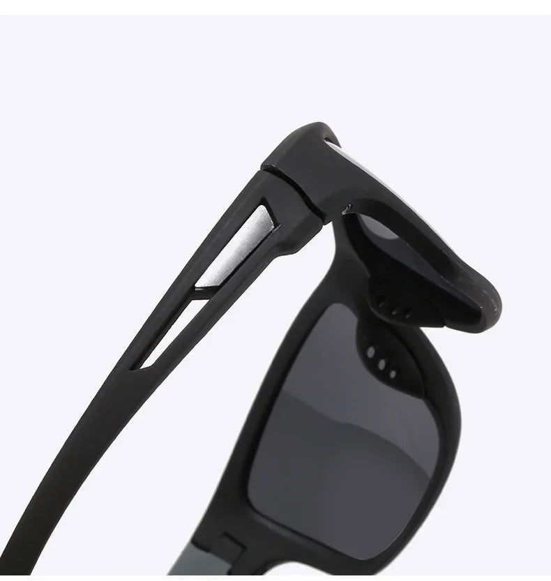 Luxury Polarized Sport Sunglasses with Chain – UV400 Protection