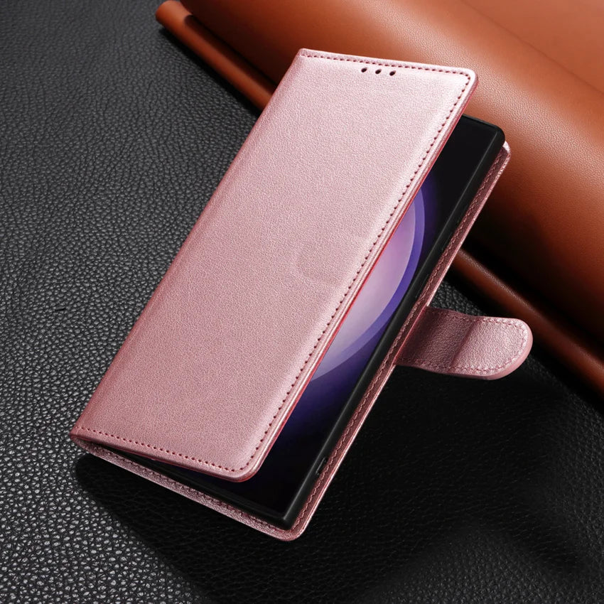 Leather Flip Wallet Case for Samsung Galaxy (Various Models)