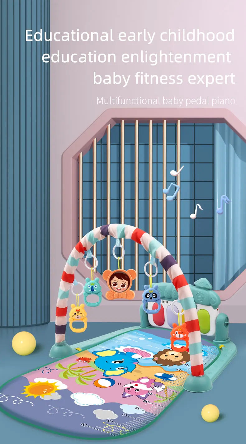 Multifunctional Baby Activity Gym Play Mat with Music