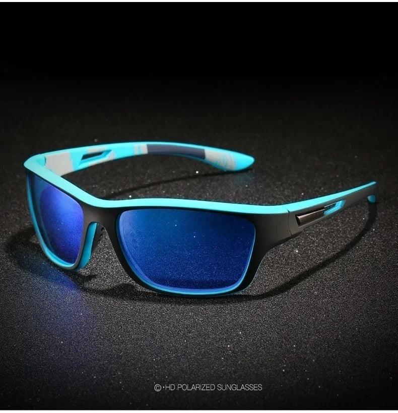 Luxury Polarized Sport Sunglasses with Chain – UV400 Protection