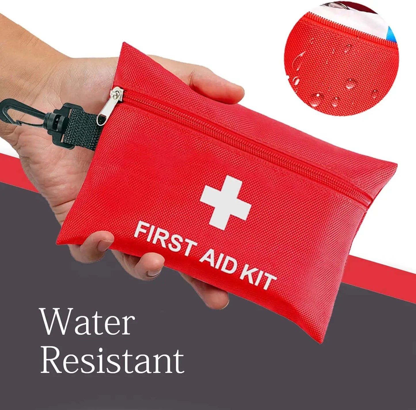 Mini 133pcs Ultimate Portable First Aid Kit - Perfect for Outdoor Enthusiasts and Travelers, Essential for Emergency Situations