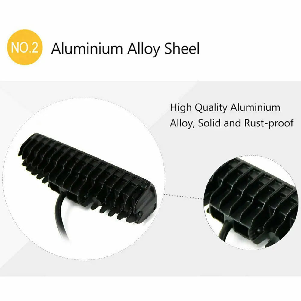 2PCS 18w 6 LED Car Work Light, Driving Lamp
