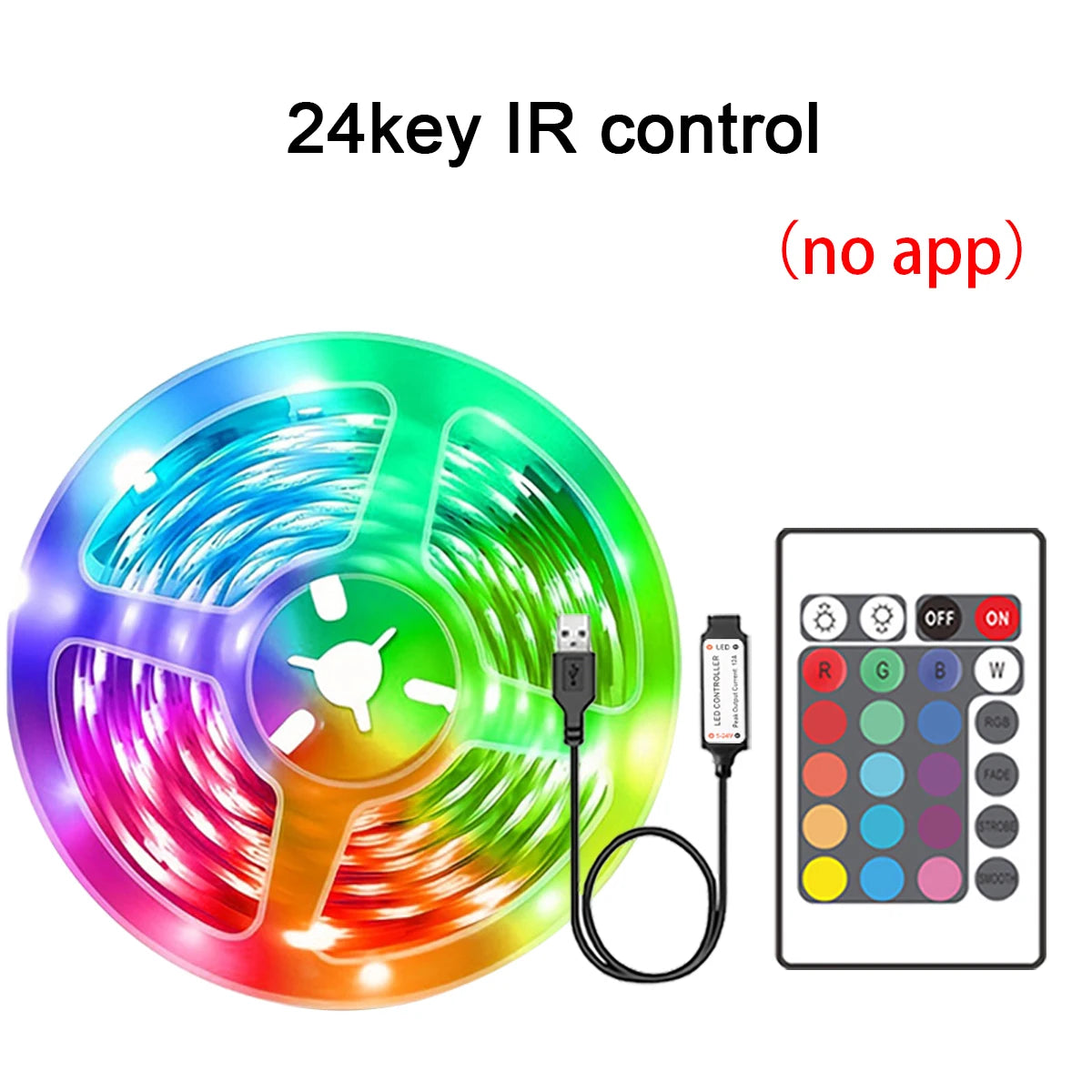 RGB LED Strip Lights with App Control for Room Decoration