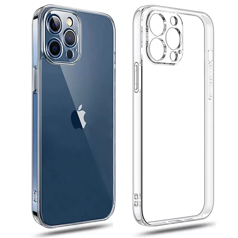 Ultra Thin Clear Phone Case For iPhone 11 12 13 14 15 16 Pro X XR Silicone Transparent Cover
