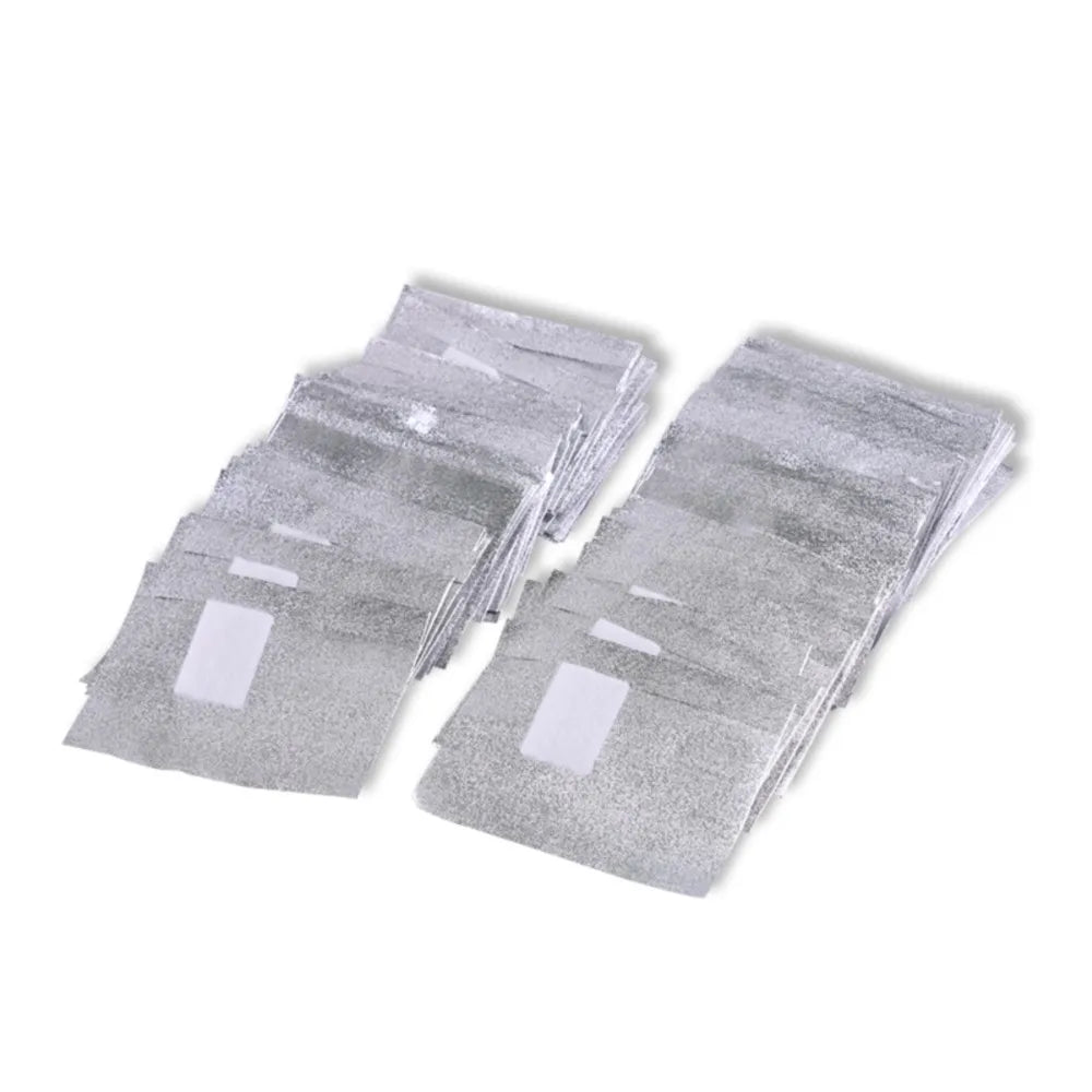 100PCS Gel Nail Polish Remover Foil Wraps with Cotton Pad