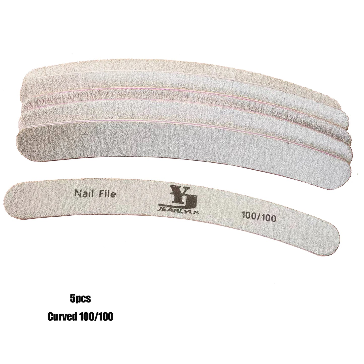 5Pcs/Lot Nail File Set - Mix Color Limas with 80/100/150/180/240 Grit for Manicure & Pedicure