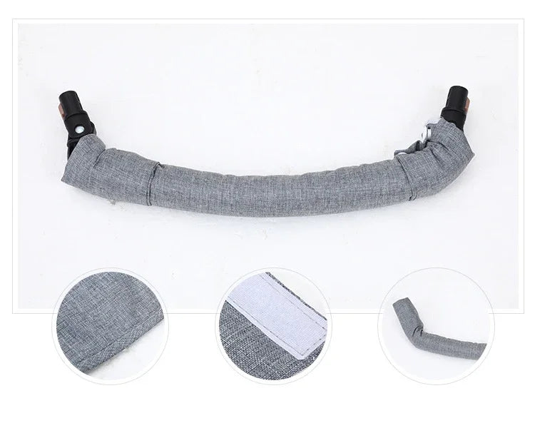Cotton Gauze Stroller Armrest Cover Baby Safety Guardrail Seat Belt Shoulder Protector Accessory for 0-6 Years Old