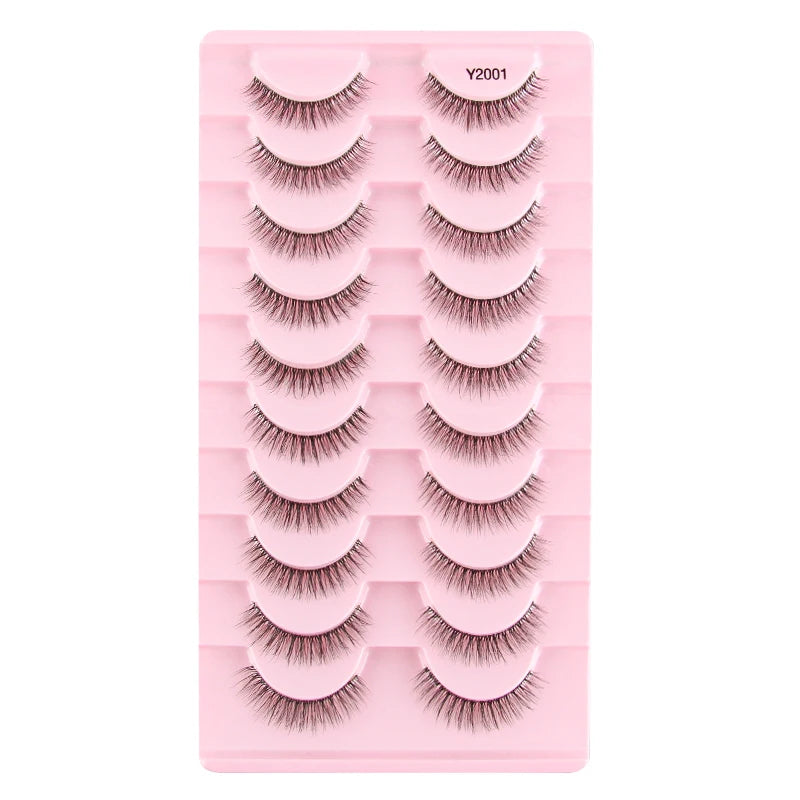 YSDO Manga Lashes 5/10pairs Natural Full False Eyelashes 3D Mink Lashes Extensions Cat Eye Fake Eyelashes Faux Cils