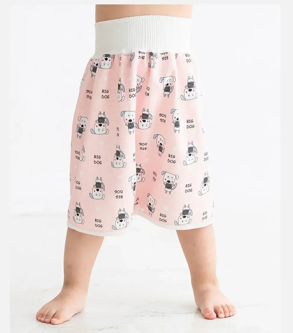 Waterproof Baby Diaper Pants Skirt for Potty Training Unisex Comfy Sleepwear for Boys And Girls 3-15kg Age Range