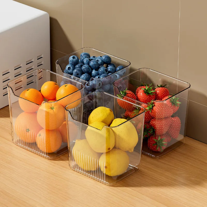 1PCS Refrigerator Side Door Storage Box Food Vegetable Fruit Eggs Fresh Organizer Household Kitchen Fridge