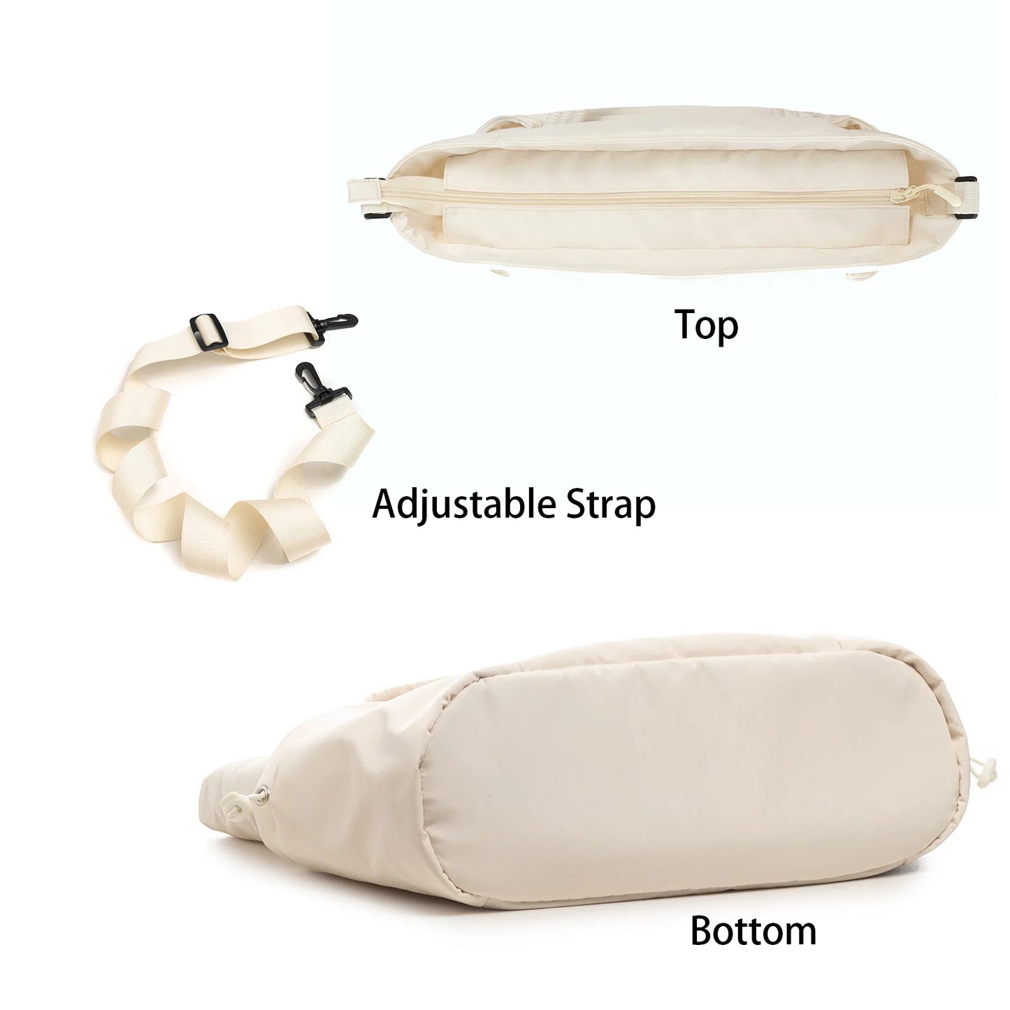 Large Travel Diaper Tote Bag with Change Pad Zippered Closure Multifunction Baby Bag for Mom And Dad Middle Size Tote Caddy