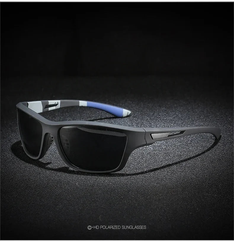 Luxury Polarized Sport Sunglasses with Chain – UV400 Protection