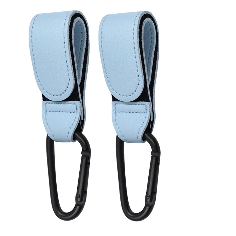 PU Leather Baby Bag Stroller Hook 360 Degree Rotatable Pram Cart Organizer Accessory for Strollers And Carts
