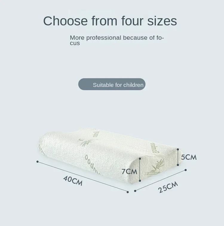 Long Memory Foam Bedding Pillow for Neck Protection, Slow Rebound Shaped Maternity Pillow, Orthopedic Support for Sleeping