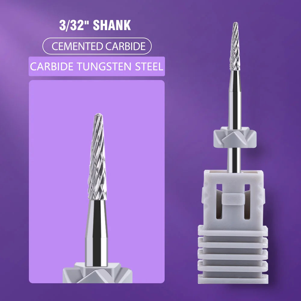 Ceramic Tungsten Carbide Nail Drill Bit for Electric Drill Machine (Manicure & Pedicure Tool)