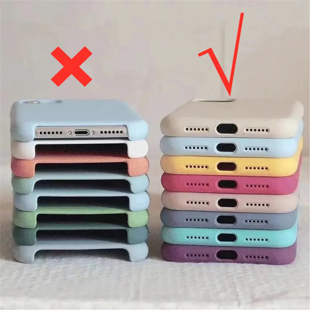 Silicone Case - iPhone 14, 13, 12, 11, 15, 16 Pro Max & Plus