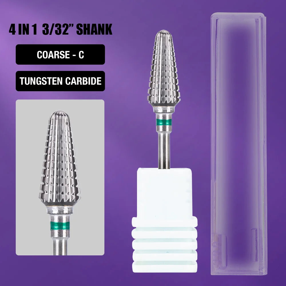 Ceramic Tungsten Carbide Nail Drill Bit for Electric Drill Machine (Manicure & Pedicure Tool)